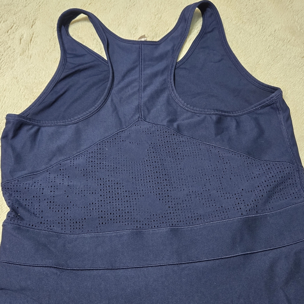 Under Armour Court Dress Tennis Golf Pickleball, navy racerback, M - Picture 7 of 16